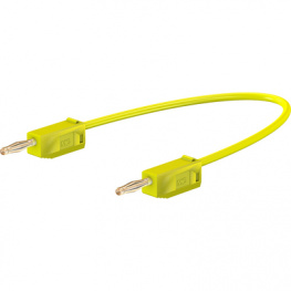 LK 205 015CM YELLOW, Test lead diam. 2 mm yellow 15 cm CAT I, Staubli (former Multi-Contact )