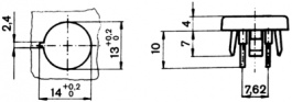 1241.1113.7098, Membrane Switch, 25 mA, 48 VDC, Schurter