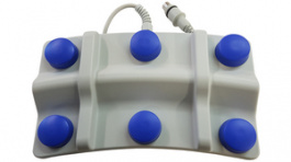 6241-0058, 6 Pedal Foot/Palm operable Switch 50 mA Thermoplastic, Herga Electric