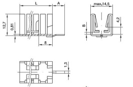 KL-110/19/SW/VM/9,5, Радиатор: штампованный; U; черный; L: 19мм; W: 14,5мм; H: 12,7мм, Seifert electronic