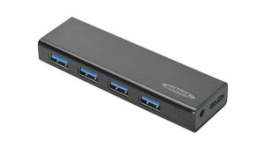85155, USB Hub, Micro USB-B Socket, 3.0, USB Ports 4, USB-A Socket, ASSMANN