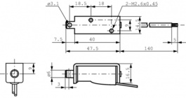 TDS-06UB 24VDC 100%, Electric hoisting magnet, open 7MM 7 mm 2.4 W, TDS