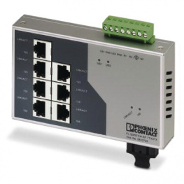 2832726, Industrial Ethernet Switch 7x 10/100 RJ45 / 1x SC (multi-mod, Phoenix Contact