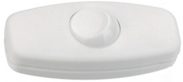 5052-008.01, Cord Intermediate Switch, 2-Pin, 250 VAC, White, interBAR