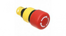 61-3440.4/3, Emergency Stop Switch Actuator, Red / Yellow, IP65, EAO
