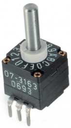 07-3153, Switch with shaft, with stop Through Hole THT, ELMA