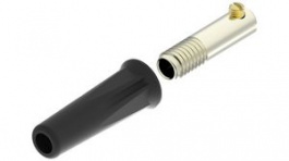 RND 350-00139, Straight Banana Plug&nbsp;&nbsp;diam.4mm Black 36A Screw, RND Lab