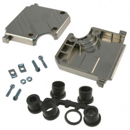 3357-6537-1C, D-Sub metallized hood Poles 37, 3M