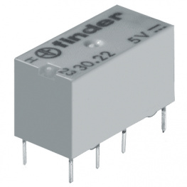 30.22.7.024.0010, Реле: электромагнитное; DPDT; Uобмотки:24ВDC; 2A/125ВAC; 2A/30ВDC, FINDER