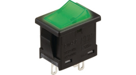 CWSC11JFAFS, Rocker switch, on-off, clear, NKK Switches (NIKKAI, Nihon)