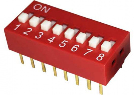 RND 210-00161, DIP switch 8P, RND Components
