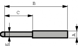SPA-2J30, Spring contact 3 A 24.64 mm, Everett Charles Technologies