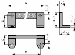 BZK 50, Fastening bracketP, Deltron swiss