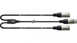 CFY 0.3 FMM, Y-Adapter Cable, 1 x XLR Female, 3-Pin, Cordial
