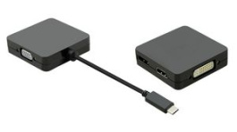 12.99.3231, Video Adapter, USB C Plug - HDMI Socket/DisplayPort Socket/VGA Socket/DVI Socket, Value