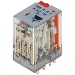RMIA4-524VAC, Industrial relay 24 VAC 650 Ohm 1.2 VA, Carlo Gavazzi