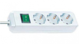1152320400, Outlet Strip 3 Schuko Type F White CEE 7/4, Brennenstuhl