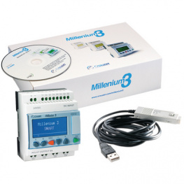 KIT CD12 SMART 24 VDC, Starter Kit Millenium 3 CD12 SMART 24 VDC, 8 DI (4 D/A), 4 R, Crouzet