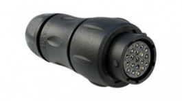 UTS1JC1419S, Socket Receptacle, Shell Size 14, 19P, Souriau Esterline Sunbank