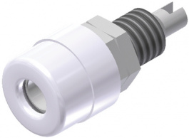 BIL 30 wei / white O, Socket diam. 4 mm white, SKS Kontakttechnik