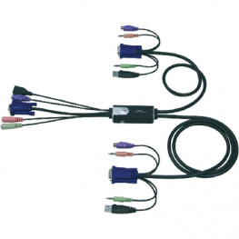 CS52A, Easy Hybrid KVM Switch 2-port VGA USB PS/2, Aten