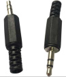 RND 205-00619 Stereo Jack Connector  Black, 3.5 mm, Male
