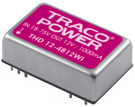 THD 12-2411WI, Преобразователь: DC/DC; 12Вт; Uвх:9?36В; 5,1ВDC; Iвых:2400мА; 18г, Traco Power