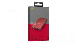 GP VOYAGE 2.0 POWERBANK RASP 5000MAH, Powerbank GP Voyage 2.0 5Ah Raspberry, GP Batteries