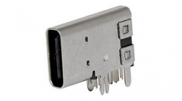 216989-0001, USB Connector, USB-C 2.0 Receptacle, Vertical, 14 Poles, Molex