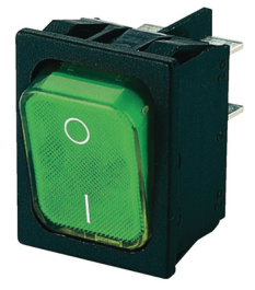 1835.3108, Rocker switch 2P 10 A 250 VAC, Marquardt