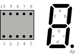 HDSP-5553, Дисплей: LED; 7-сегментный; 14,22мм; красный; 0,27-0,37мкд; катод, Broadcom (Avago)