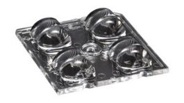 C13604 STRADA-2X2-FN, Линза для LED; квадратная; прозрачный; H: 10мм; Габариты: 50x50мм, LEDIL
