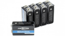 LITHIUM INDUSTRIAL 5E BOX [5 шт], Primary battery 9 V, 6AM6, Ansmann