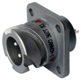 CA3102E16S-1PB-A240, Panel-mount receptacle, male 7P, ITT
