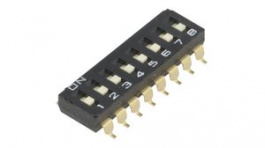 A6S-8101-H, Переключатель: DIP-SWITCH; Кол-во секций:8; ON-OFF; 0,025A/24ВDC, Omron