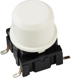 1DS06, Cap round diam. 9.6 mm white, MEC