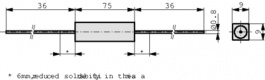KH218-8 10B 68R, Wirewound resistor 68 Ohm 17 W +- 10 %, Vitrohm