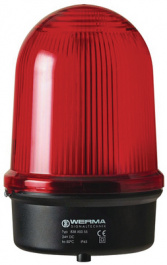 83810055, Large double flashlight, red, WERMA Signaltechnik