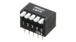 A6FR-6104, Piano DIP Switch Long Lever 6 Positions 2.54mm PCB Pins, Omron