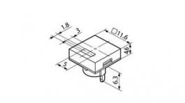 AT4051AB, Switch Cap 11.6 mm 11.6 mm 4.6 mm, NKK Switches (NIKKAI, Nihon)