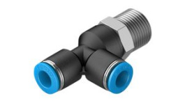 QSTL-3/8-8, Push-In T-Fitting, 55.4mm, Compressed Air, QS, Festo