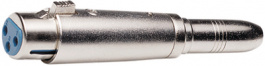 XLR003, Audio Adapter, 1 x Jack Connector Stereo 6.3 mm, 6.3/3.5 mm, Goobay