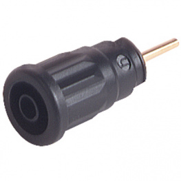 SEP 2630 S1,9 SCHWARZ / BLACK, Safety socket diam. 4 mm Black CAT III, SKS Kontakttechnik