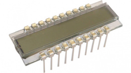DE 188-RU-30/7,5 (3 Volt), 7-segment LCD 12.7 mm 1 x 4, Display Elektronik