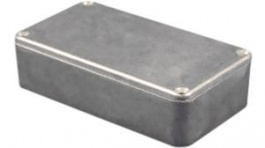 1590XXLG, Die Cast Stomp Box, 121 x 145.2 x 39.3 mm, Aluminium,  Light Grey, Hammond