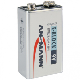 5021023, Primary Lithium-Battery 9 V, 6AM6, Ansmann