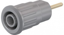 23.3130-28, Safety Socket _4mm Grey 24A 1kV Gold-Plated, Staubli (former Multi-Contact )