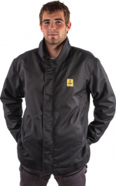 51-762-0125, ESD winter jacket Size XXL black/grey, K&K Fabric