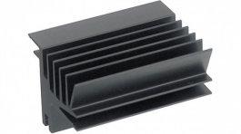 S518/100, Heat sink 100 mm 2.3 K/W black anodised, Aavid