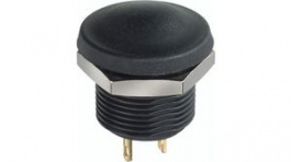 IXP5S12M, Pushbutton Switch, 1NC + 1NO, Momentary Function, Black, APEM